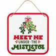 Meet Me Under the Mistletoe Christmas Home Wall Sign Holiday Decor
