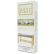 34" x 11.5" x  19.4" Wood Bamboo Bench with Organizing Shelf