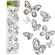 Main Street Wall Creations Translucent Jumbo Stickers in Silver Design Assortment