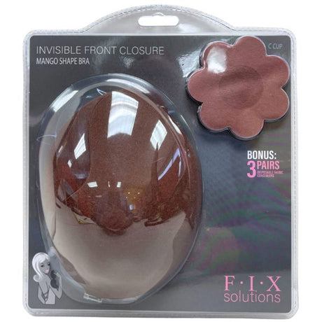 Mango Shaped Bra and Pasty Combo Pack in Coffee Color in Assorted Cup Sizes