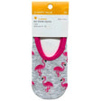 Happy Value Allover Flamingo No Show Socks in Sizes 4-10