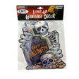 Skeleton with Tombstone Core Board LED Light-Up  Hanging Party Decor