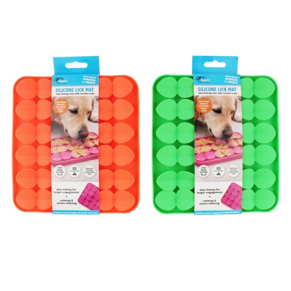 Pet Silicone Lick Mat and 3D Snuffle Pad with Suction Cups