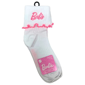 Barbie Capri Ladies Turn Cuff Lettuce Edge Socks