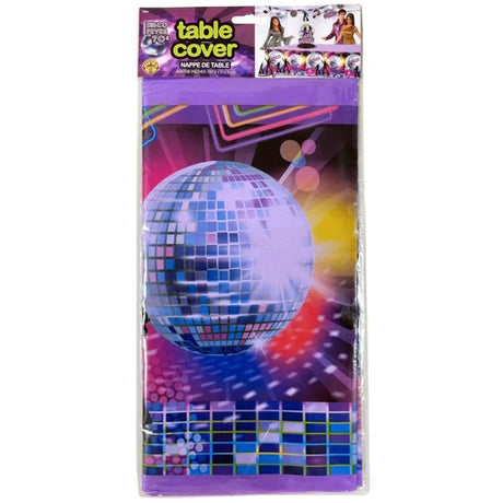 Disco Ball Themed 54" x 108" Plastic Tablecover