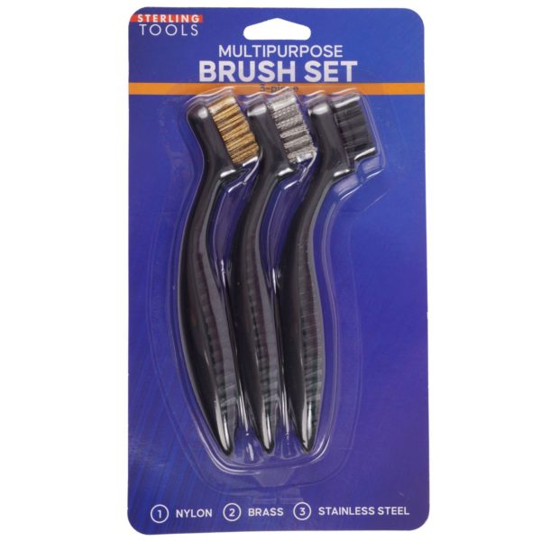 3 Piece Multipurpose Wire Brush Set
