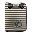 Bone Dry Machine Washable Ultra Obsorbent Brown Striped Paw Pet Feeding Mat