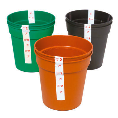 Planter 5.5"x 5.5" Starter Pots 2 Terra, Green, Brown In Pdq #fam Gr 5.5