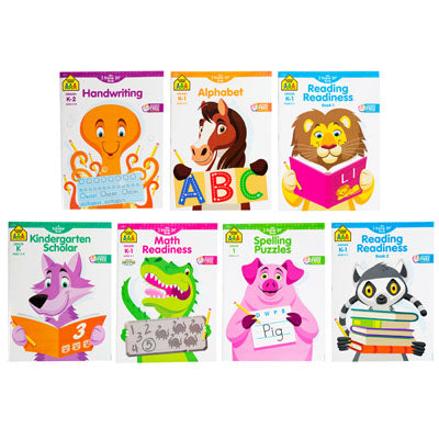 Workbooks Kindergarden 8 Assorted School Zone Counter Display