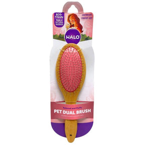 Halo Bamboo Pet Dual Sided Brush