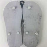 Women's White Flip Flops - Discoloration Closeout