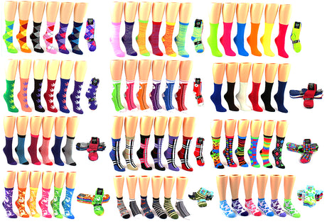 Women's & Children's Novelty Crew Socks Combo 