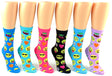 Women's Novelty Crew Socks - Emoji Prints - Size 9-11