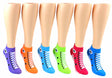 Women's Low Cut Novelty Socks - Sneaker Print - Size 9-11