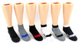 Children's Novelty Low Cut Socks - Athlete Print - Size 6-8