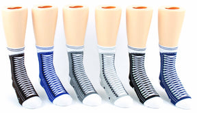 Toddler's Novelty Crew Socks - Sneaker Print - Size 2-4
