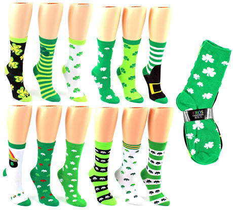 St. Patrick's Day Crew Socks - Size 9-11