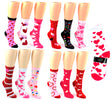 Valentine's Day Crew Socks - Size 9-11