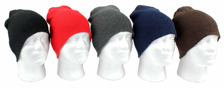 Adult Beanie Knit Hats - Assorted Colors