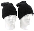 Adult Merino Wool Blend Winter Hats - Black