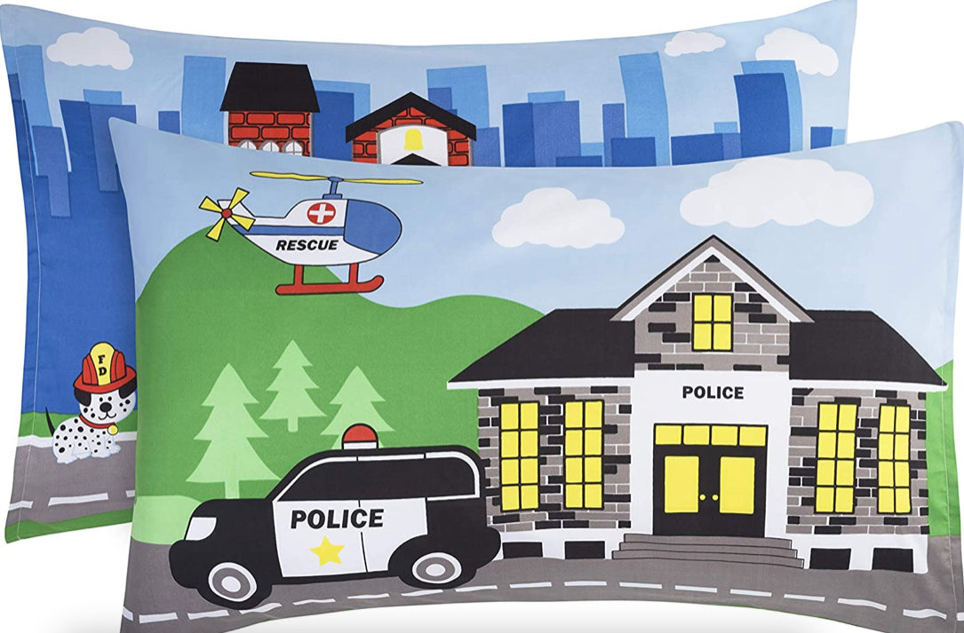 Rescue Printed Pillowcase Sets - 2-Pack