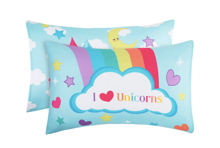 Unicorn Printed Pillowcase Sets - 2-Pack