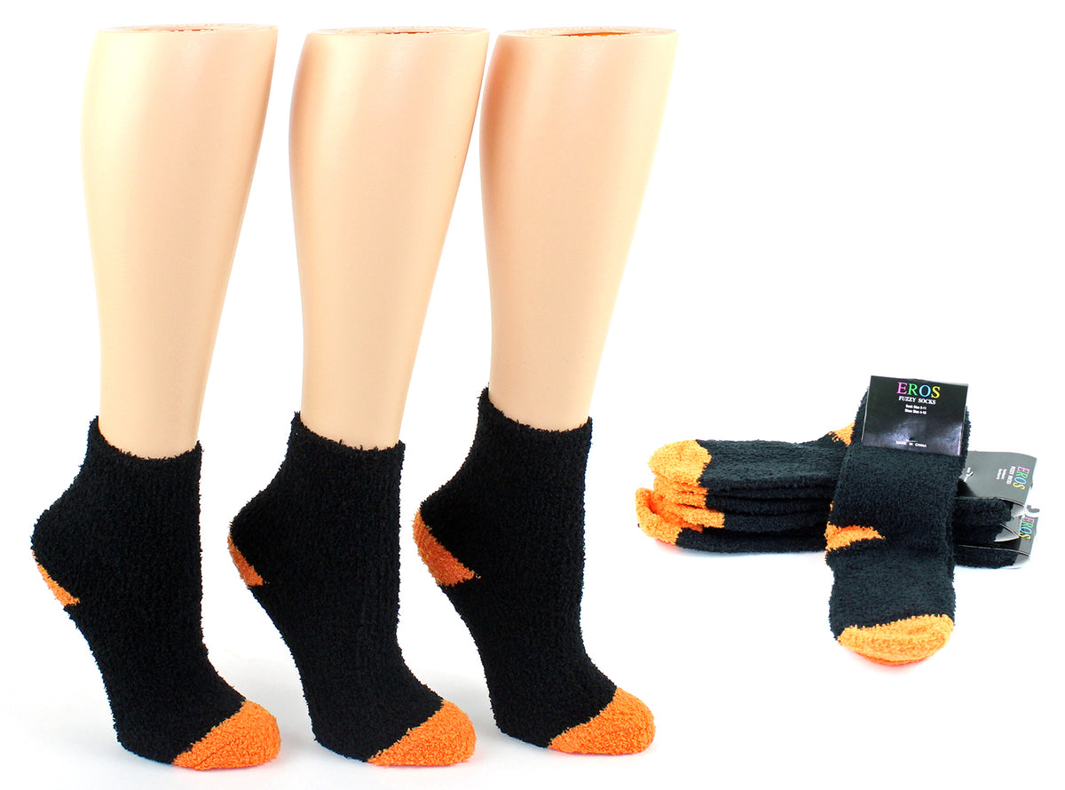 Fuzzy Halloween Socks - Size 9-11