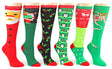 Women's Knee High Socks - Christmas Prints - Size 9-11
