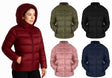 Women's Insulated Winter Puffer Jackets w/ Detachable Hood - Sizes Small-XL