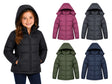 Little Girl's Insulated Winter Puffer Jackets w/ Fleece Lining & Detachable Hood - Sizes 5-7