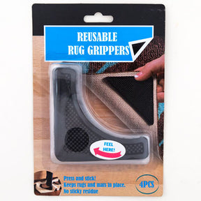 Rug Gripper 4 Pads W/4 Adhesive Stickers/blc "feel Me" Openingblistercard