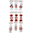 Ornament Jumbo Wrapped Candy 7.5in 9 Asst Styles Xmas Hdr Card