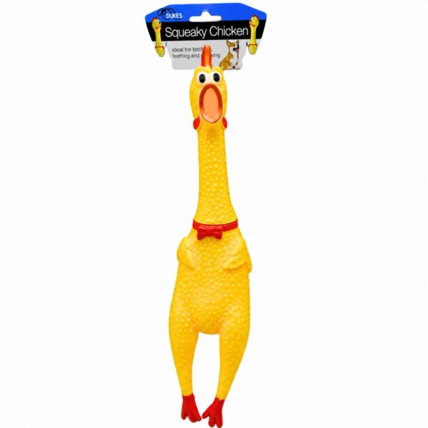 Chicken Dog Chew Toy with Squeaker