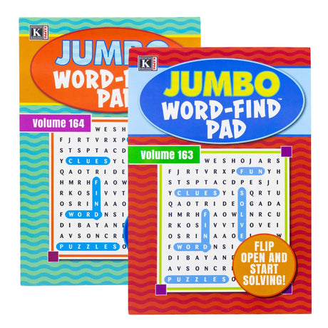 Kappa Jumbo Word Find Puzzle Pad - Digest Size