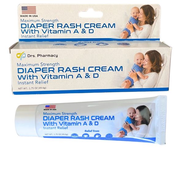 Drs. Pharmacy 1.75oz Maximum Strength Diaper Rash Cream With Vitamin A & D