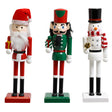 Nutcracker Christmas Wood 10in 3asst Xmas Label
