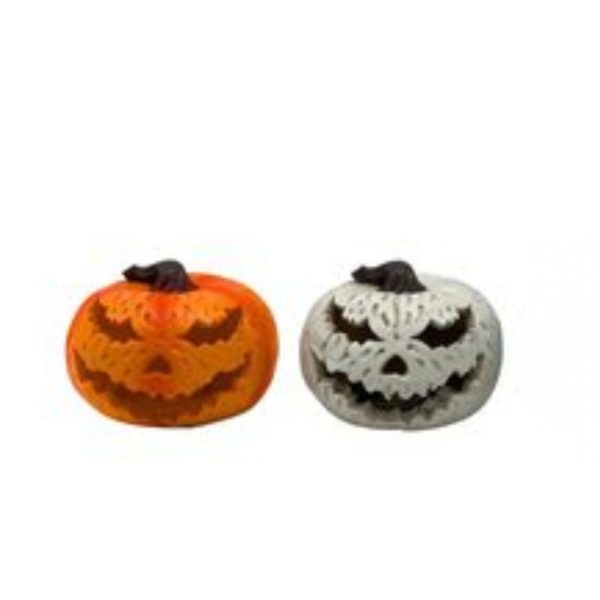2" Assorted Textured Pumpkin Tabletop Decoration
