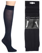 Women's Black Knee High Trouser Socks - Size 9-11 - 3-Pair Packs