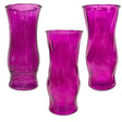 8.5” x 4” Purple CLC Glass Vase in Assorted Styles
