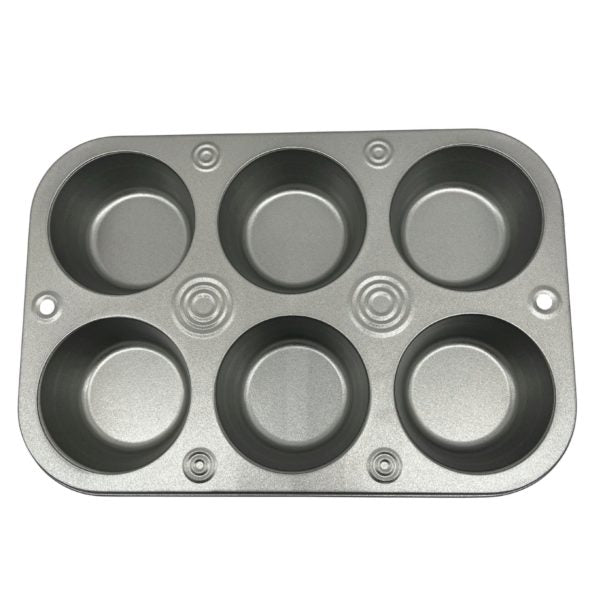6-Cup Non-Stick Cupcake and Muffin Bakeware Pan