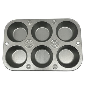 6-Cup Non-Stick Cupcake and Muffin Bakeware Pan