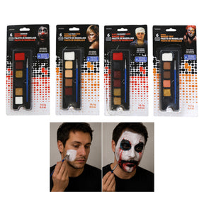 Makeup Tray Halloween 6 Color 4ast Flesh/injury/animal/horror Age 14+