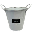 Metal Plant Holder with Label and Handles