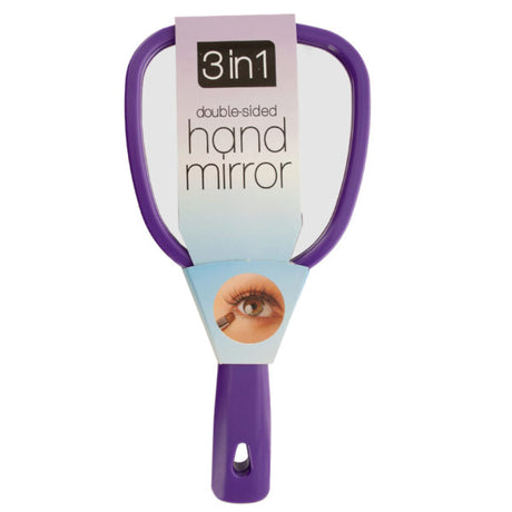3 in 1 Double-Sided Hand Mirror