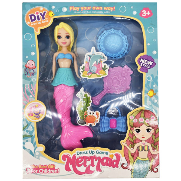 Dress-Up Mermaid Doll in Assorted Colors