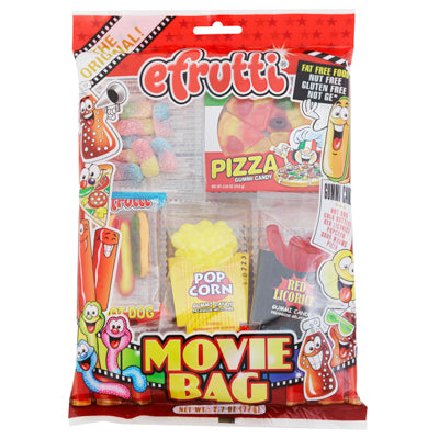 Efrutti Movie Bag Gummi Candy 2.7-oz Peg Bag Counter Display