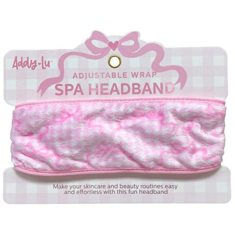 Addy Lu Pink Croquette Bow Spa Headband