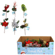 Floral Pick Christmas Greenery 9in 6ast Styles In 36pc Pdq Christmas Ht