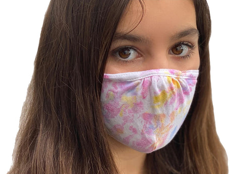 100% Cotton Reusable Face Masks - Marble Dyed