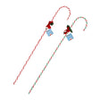 Candy Cane Twist 30 In X 0.375 In W/bow & Holly 2ast